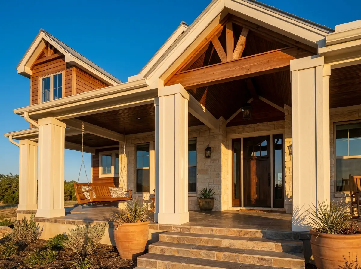 Farmhouse front porch
